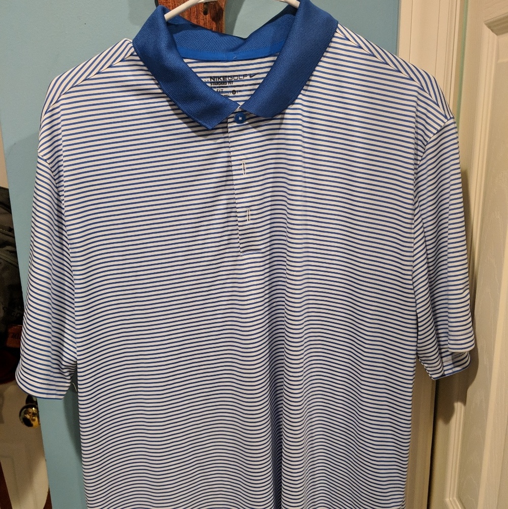 Nike Golf Dry Fit shirt XL striped